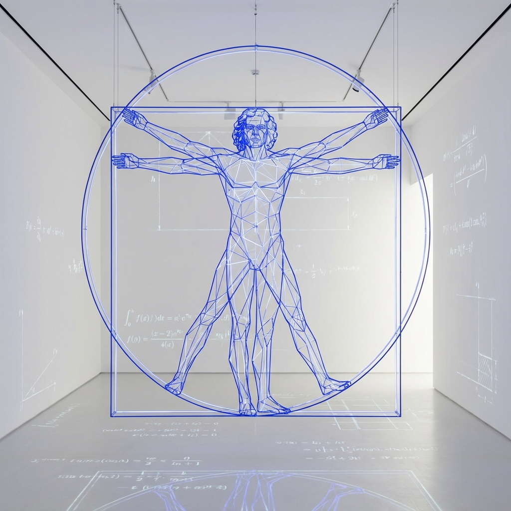 Abstract Vitruvian Man